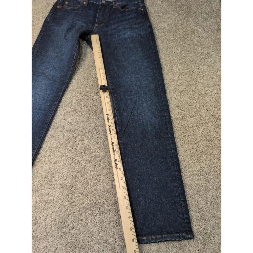 Gap Denim Mens 29x30 Slim Straight Jeans Dark Worn Indigo Stretch‎ 321515-00